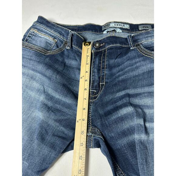 BKE Men's Derek Low Rise Relaxed bootLeg Jeans size 40 R - Picture 4 of 11